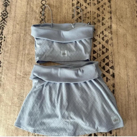 LIKE NEW🩵ALO YOGA🩵KNIT SET - Picture 1 of 6